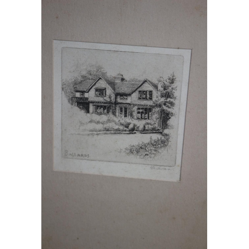 96 - 3 x signed engravings inc Marius Bauer 91867-1932) F Robson ( Featherstone Robson 1880-1936)