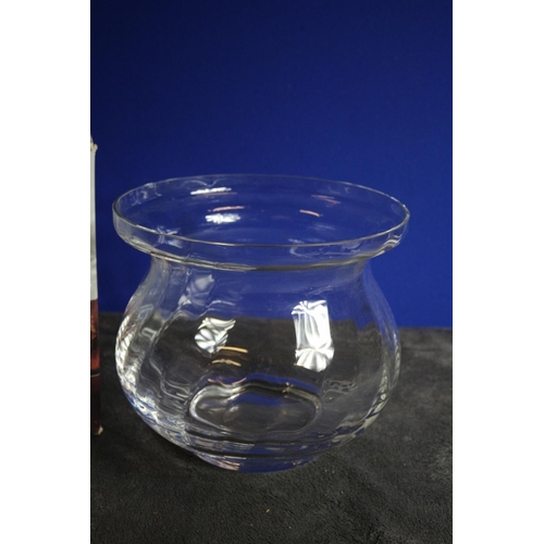 99 - Glass Punch Bowl by Dartington - Boxed