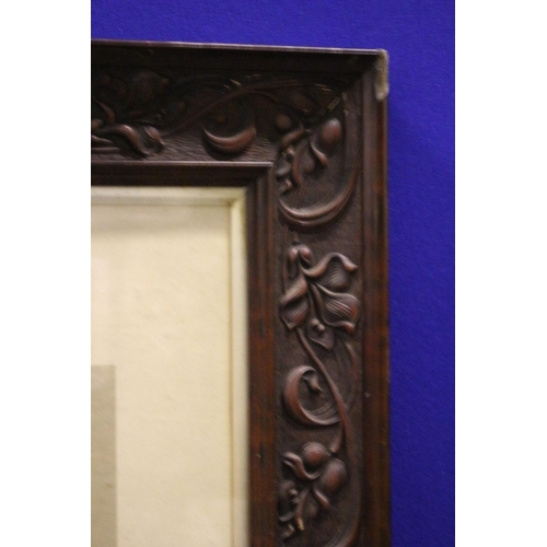 124 - Ornate Frame containing Antique Print - A Sylvan Retreat