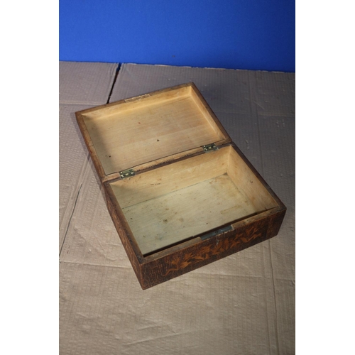 182 - Highly Engraved Wooden Box