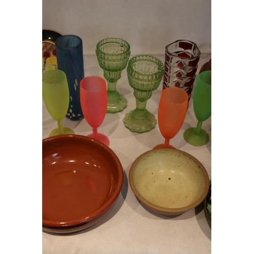 101 - A large assortment of glassware and pottery including Japanese Ware