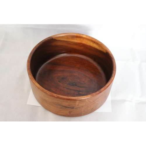 11 - Vintage treen bowl 13cm high x 29cm diameter