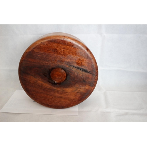 11 - Vintage treen bowl 13cm high x 29cm diameter