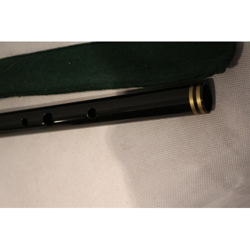 113 - Handcrafted Kelley's Low Whistle with a K motif and fabric cover