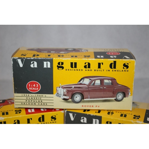 128 - 3 Boxed Vanguards diecast model vehicles. scale 1-43