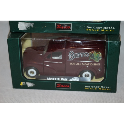 132 - 2 Saico diecast model vehicles, Morris Van and Police vehicle