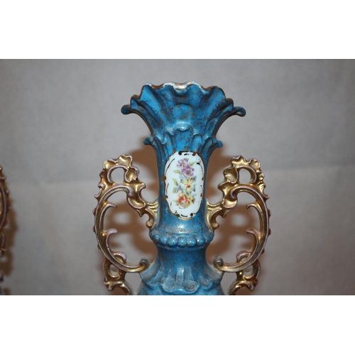 150 - 2 Highly decorative Austrian vases