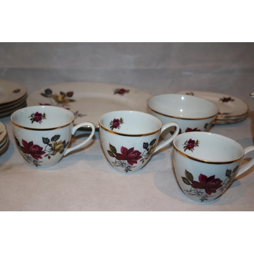 155 - 18 Pieces of Dinnerware by M Z of Czechoslovakia, Floral pattern