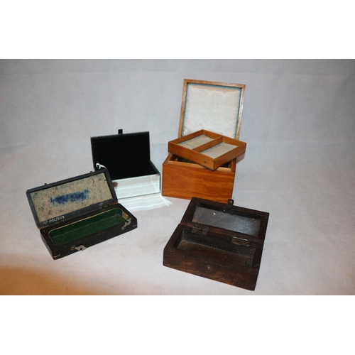 184 - Various Trinket boxes including mirrored and wood