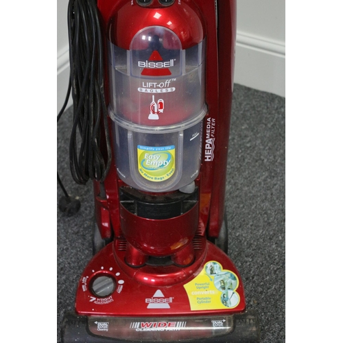 190 - A used working Bissell bag less vacuum cleaner