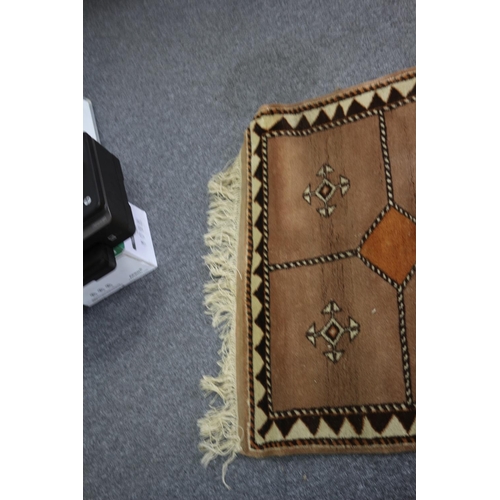 195 - Lovely large runner rug from Bucharest, 10ft 6ins x 3ft 4ins. still with original label