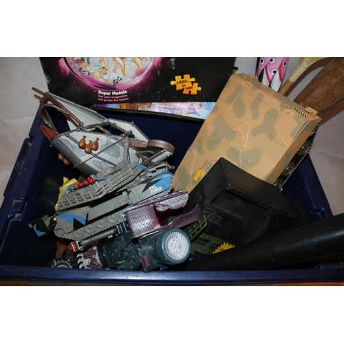 200 - A box of used and parts of plastic toys