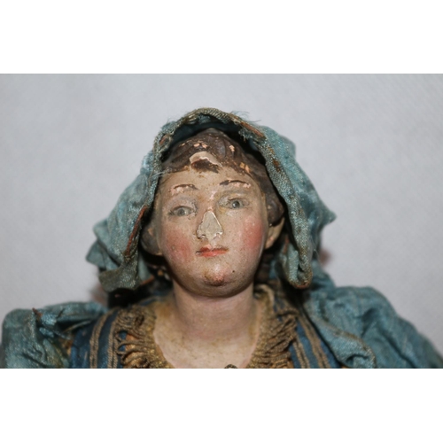 201 - Victorian, part porcelain, doll, requires work