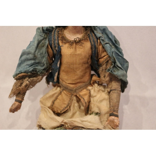 201 - Victorian, part porcelain, doll, requires work