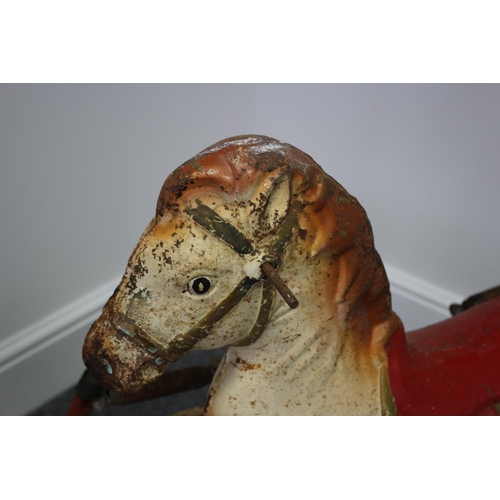 206 - Believed to be Mobo tin sprung rocker horse