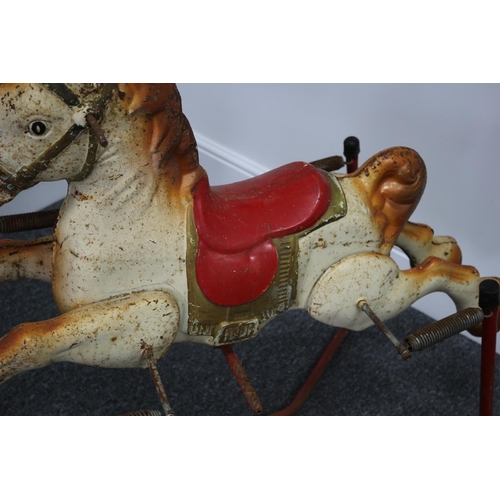 206 - Believed to be Mobo tin sprung rocker horse