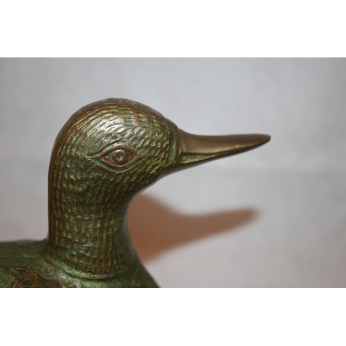 210 - Brass Enameled duck, believed to be German