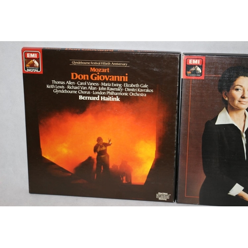 216 - 3 boxed classic LP,s. Mozart Don Giovanni, Callas La Forza Del Destino and Richard Strauss