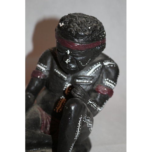 219 - An Aborigine composite statue/ figurine