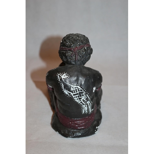 219 - An Aborigine composite statue/ figurine