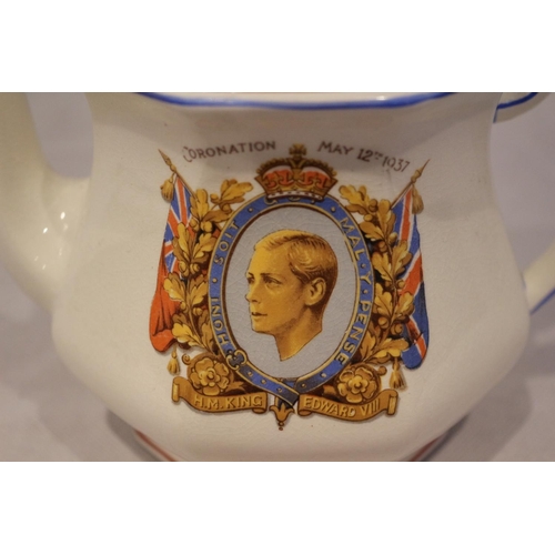 227 - King Edward VIII commemorative teapot 12th May 1937