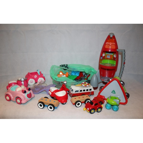 229 - Large selection of children's toys including a rocket and others mainly from Early Learning Centre