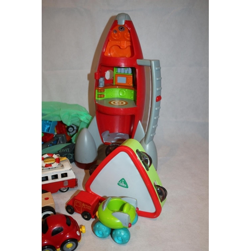 229 - Large selection of children's toys including a rocket and others mainly from Early Learning Centre