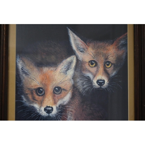 234 - Very limited edition print, 5 of 20, great picture of Fox Cubs signed by artist F.P Barfoot. Comes f... 