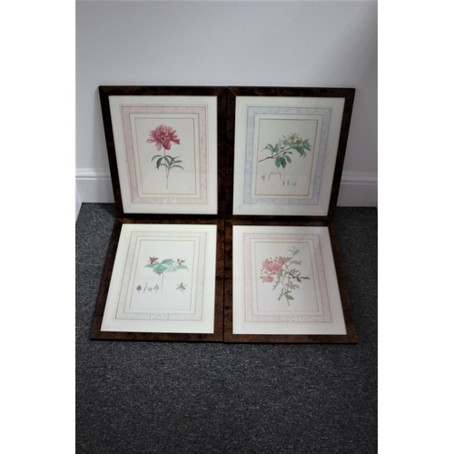 242 - 4 x Framed and glazed limited edition prints. Kew garden floral. Has certificate of origin on rear