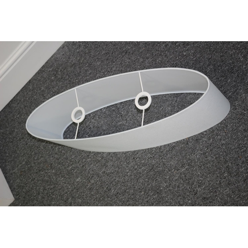 249 - 1 x New long oval double fitting light shade