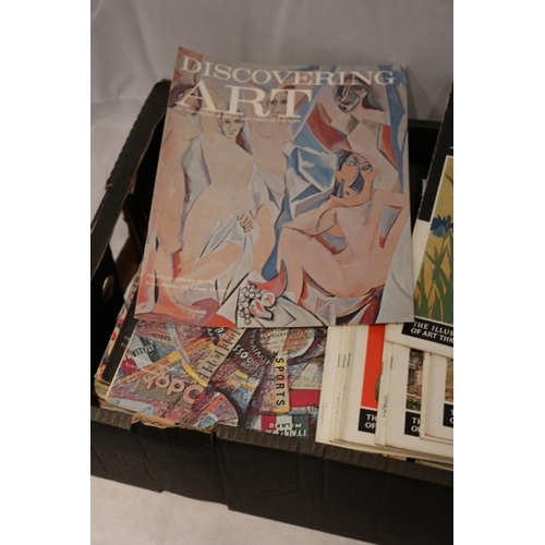 47 - Box of large quantity of Discovering Art Magazines. 1960's