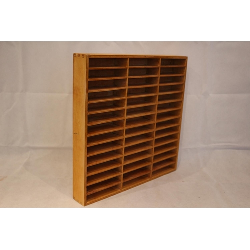 59 - Vintage wooden Tape Cassette rack