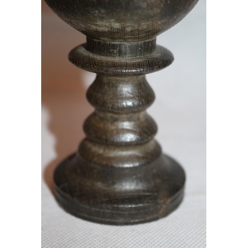 89 - Tactile hand turned vintage wooden Goblet