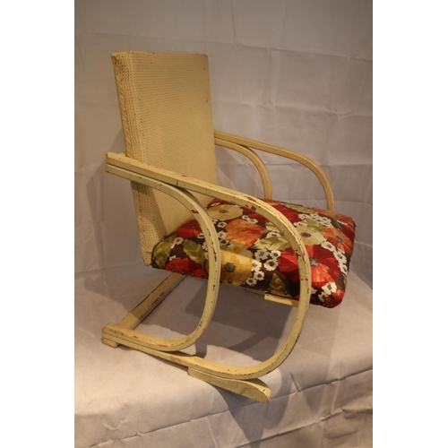 94 - Rare Lloyd Loom retro steamer/ deck chair. No label