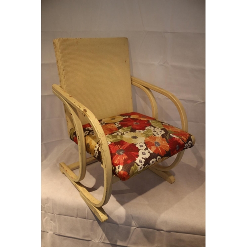 94 - Rare Lloyd Loom retro steamer/ deck chair. No label