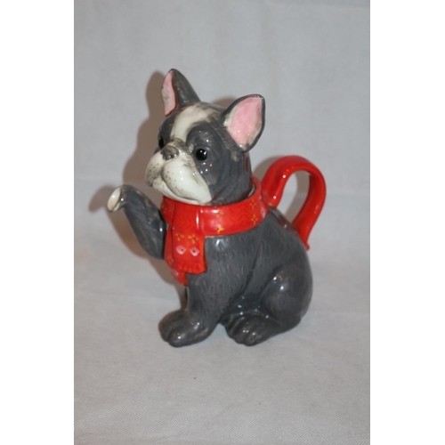 97 - Novelty teapot in the style of a French Bulldog