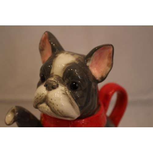 97 - Novelty teapot in the style of a French Bulldog