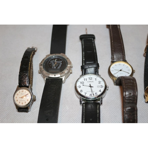 410 - A selection of watches including Lorus