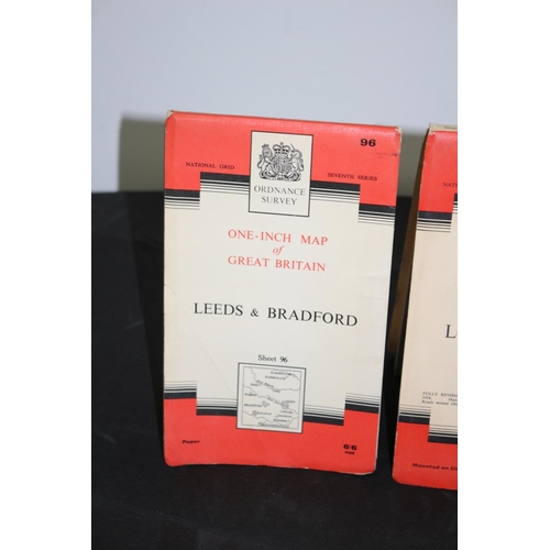 350 - Two Vintage Ordnance Survey  Maps. Leeds and Bradford, Loch Linnhe Published 1956