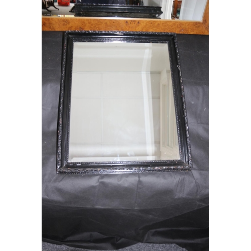 120 - Two Bevelled Glass Mirrors One in Walnut Effect Frame