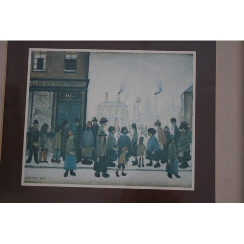 126 - 3 Framed and Glazed LS Lowry Prints