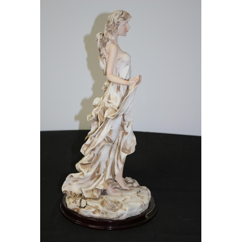 16 - Angelina Collection Figurine with a Crane Bird, has slight damage to toe