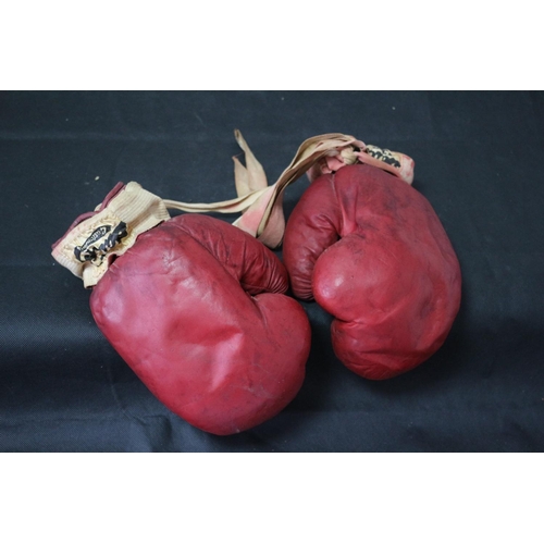 3 - Great Pair of Vintage Red Baily's Glastonbury Boxing Gloves