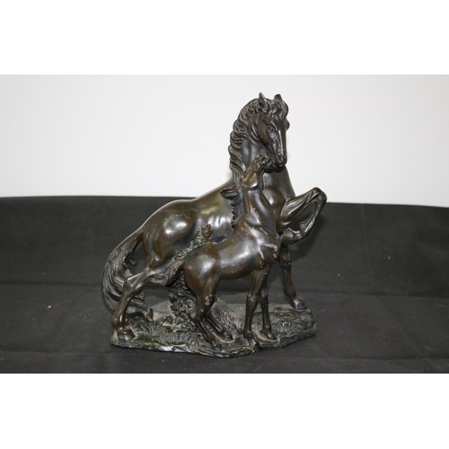 25 - Believed to be Spelter Statue of Horse and Foal