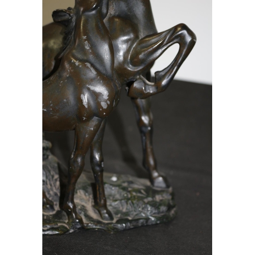 25 - Believed to be Spelter Statue of Horse and Foal