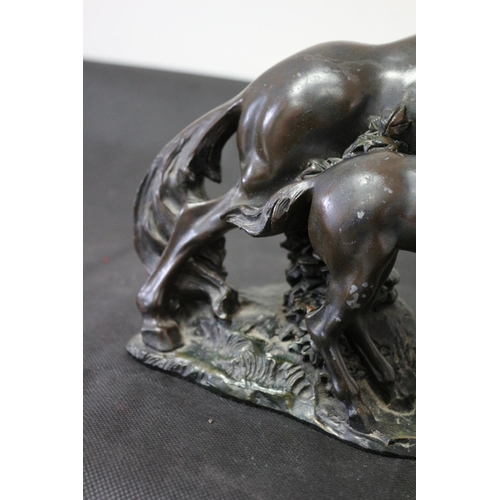 25 - Believed to be Spelter Statue of Horse and Foal