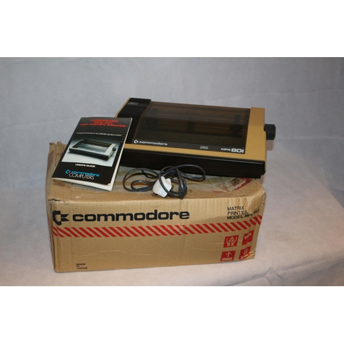 26 - Commodore MPS-801 Dot Matrix Printer, Working