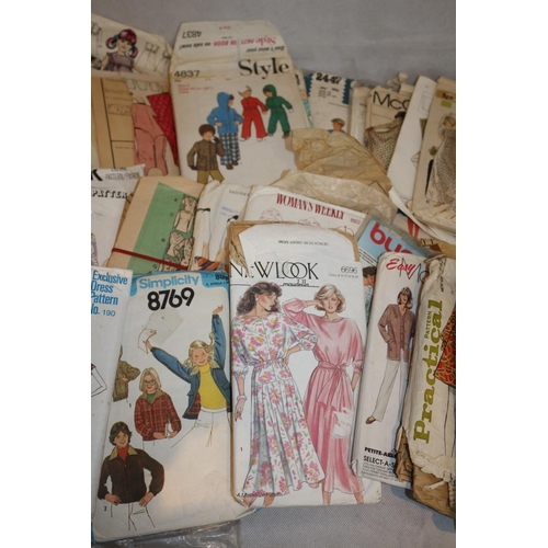 38 - A Large Selection of Mainly Vintage  Sewing Patterns