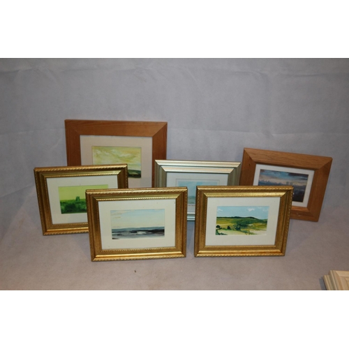 39 - A Selection of Watercolour Paintings and One Print By Kentish Artist Paul Mitchell.