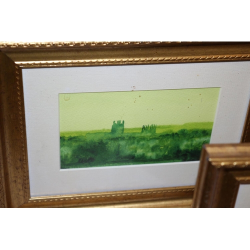 39 - A Selection of Watercolour Paintings and One Print By Kentish Artist Paul Mitchell.